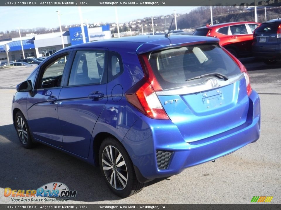 2017 Honda Fit EX Aegean Blue Metallic / Black Photo #8