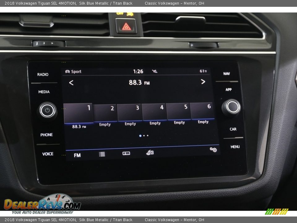 2018 Volkswagen Tiguan SEL 4MOTION Silk Blue Metallic / Titan Black Photo #10