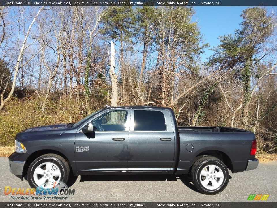 2021 Ram 1500 Classic Crew Cab 4x4 Maximum Steel Metallic / Diesel Gray/Black Photo #1