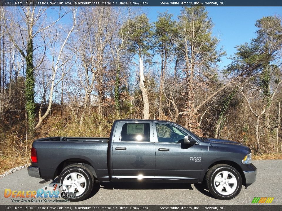 2021 Ram 1500 Classic Crew Cab 4x4 Maximum Steel Metallic / Diesel Gray/Black Photo #5