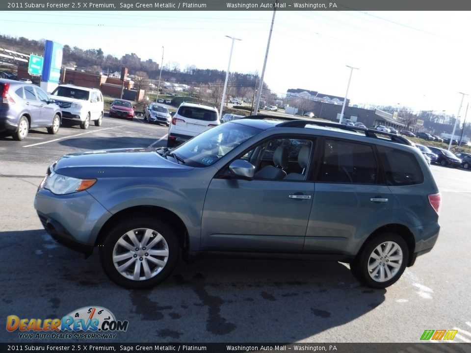 2011 Subaru Forester 2.5 X Premium Sage Green Metallic / Platinum Photo #7