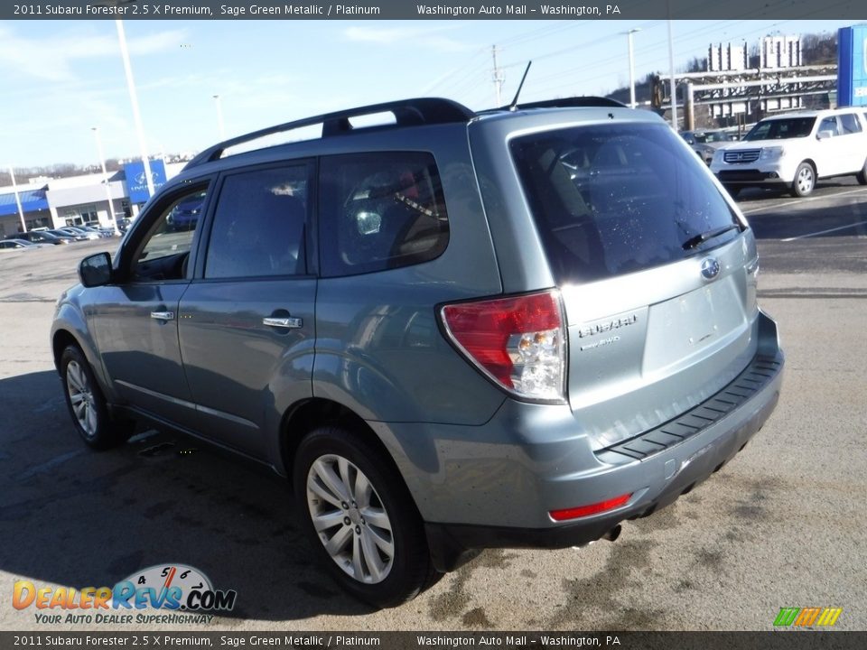 2011 Subaru Forester 2.5 X Premium Sage Green Metallic / Platinum Photo #8