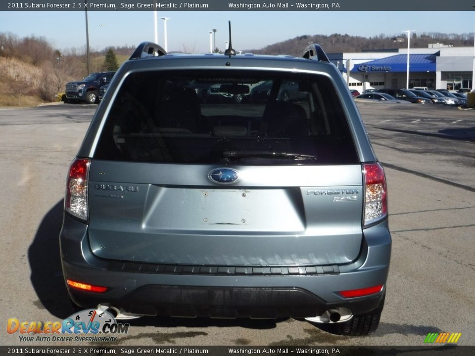 2011 Subaru Forester 2.5 X Premium Sage Green Metallic / Platinum Photo #9