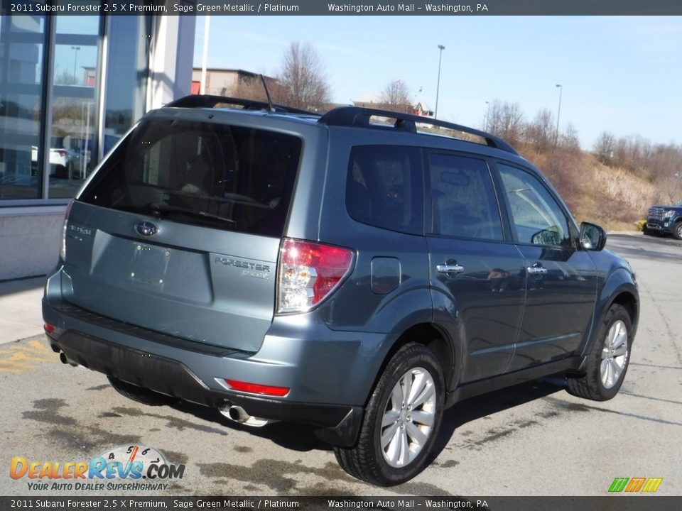 2011 Subaru Forester 2.5 X Premium Sage Green Metallic / Platinum Photo #10