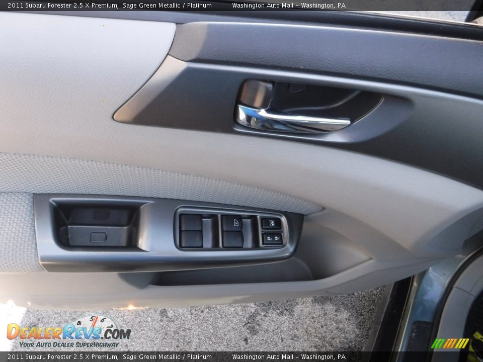 2011 Subaru Forester 2.5 X Premium Sage Green Metallic / Platinum Photo #14