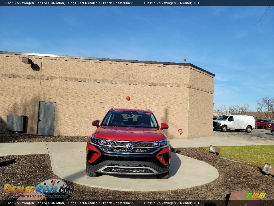 2022 Volkswagen Taos SEL 4Motion Kings Red Metallic / French Roast/Black Photo #1