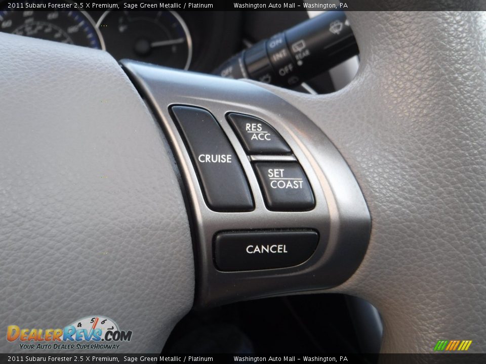 2011 Subaru Forester 2.5 X Premium Sage Green Metallic / Platinum Photo #25
