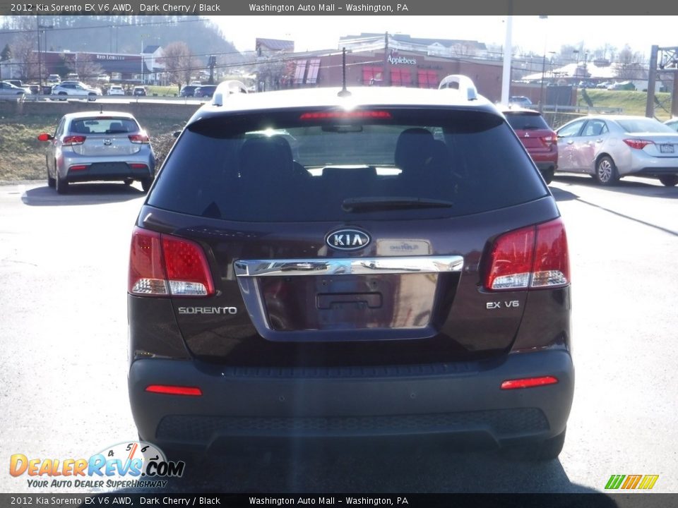 2012 Kia Sorento EX V6 AWD Dark Cherry / Black Photo #8