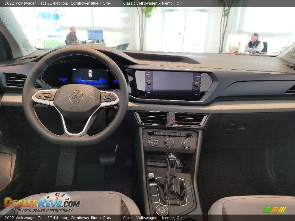 2022 Volkswagen Taos SE 4Motion Cornflower Blue / Gray Photo #4
