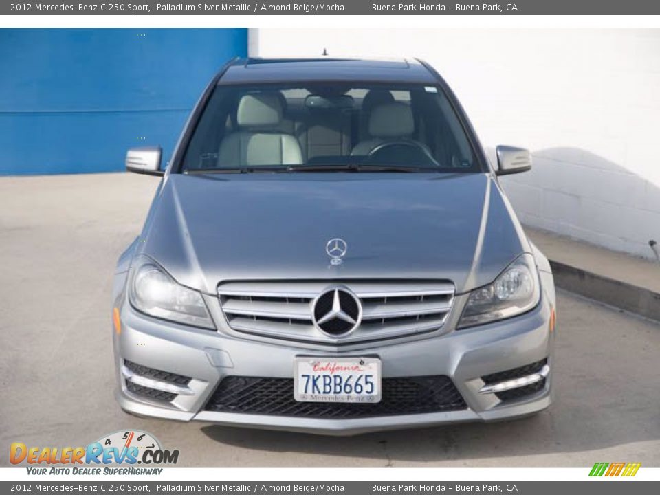 2012 Mercedes-Benz C 250 Sport Palladium Silver Metallic / Almond Beige/Mocha Photo #7