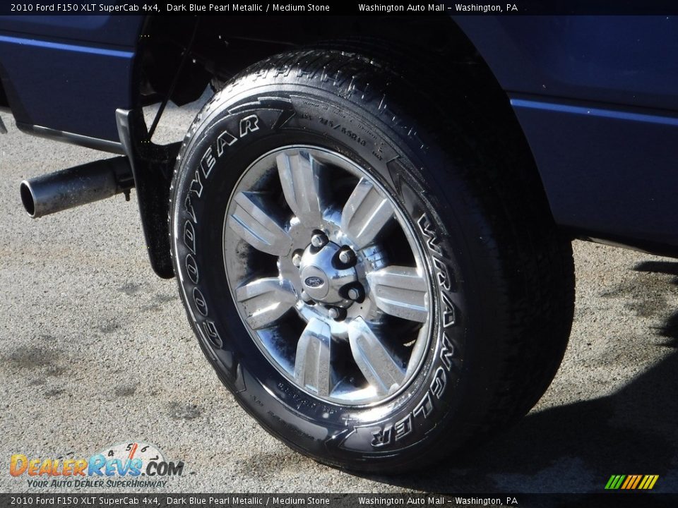 2010 Ford F150 XLT SuperCab 4x4 Dark Blue Pearl Metallic / Medium Stone Photo #3