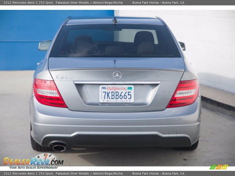 2012 Mercedes-Benz C 250 Sport Palladium Silver Metallic / Almond Beige/Mocha Photo #9