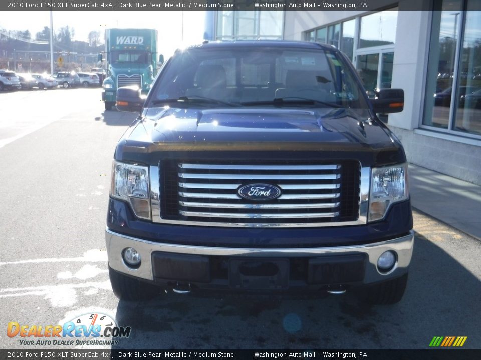 2010 Ford F150 XLT SuperCab 4x4 Dark Blue Pearl Metallic / Medium Stone Photo #5