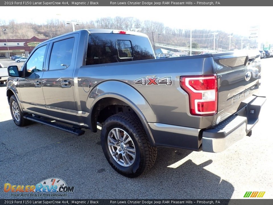 2019 Ford F150 Lariat SuperCrew 4x4 Magnetic / Black Photo #3