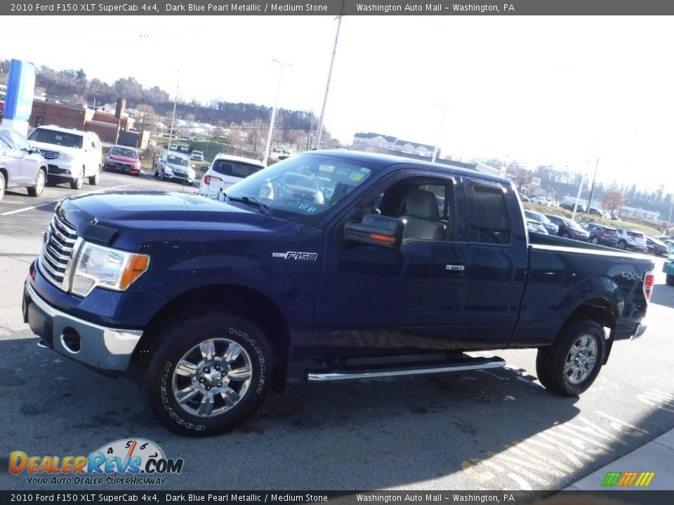 2010 Ford F150 XLT SuperCab 4x4 Dark Blue Pearl Metallic / Medium Stone Photo #7