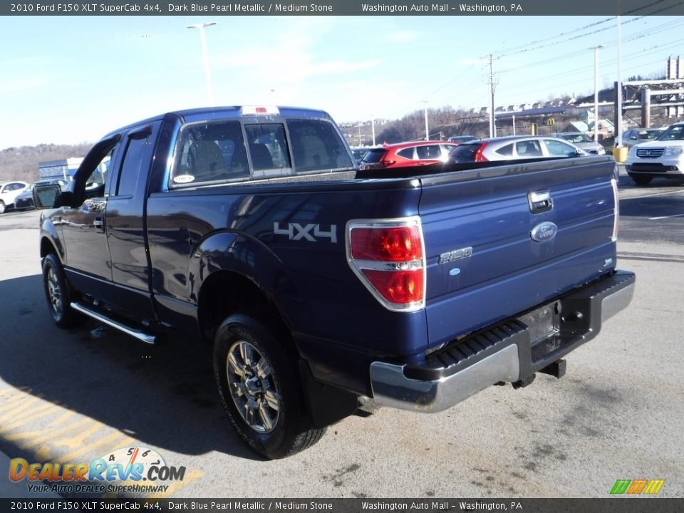 2010 Ford F150 XLT SuperCab 4x4 Dark Blue Pearl Metallic / Medium Stone Photo #8