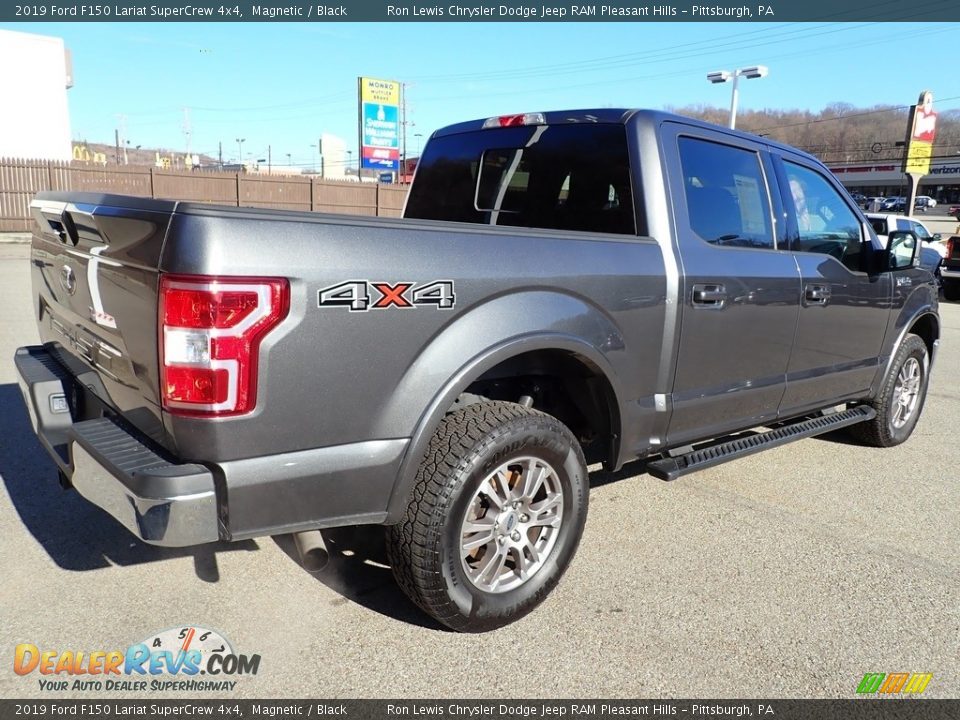 2019 Ford F150 Lariat SuperCrew 4x4 Magnetic / Black Photo #5