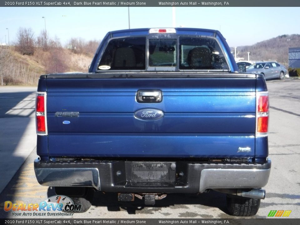 2010 Ford F150 XLT SuperCab 4x4 Dark Blue Pearl Metallic / Medium Stone Photo #10