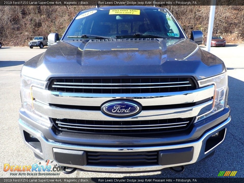 2019 Ford F150 Lariat SuperCrew 4x4 Magnetic / Black Photo #8
