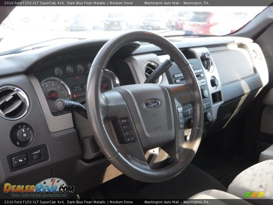 2010 Ford F150 XLT SuperCab 4x4 Dark Blue Pearl Metallic / Medium Stone Photo #14