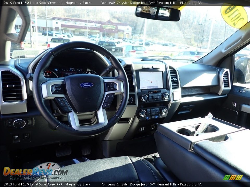 2019 Ford F150 Lariat SuperCrew 4x4 Magnetic / Black Photo #12