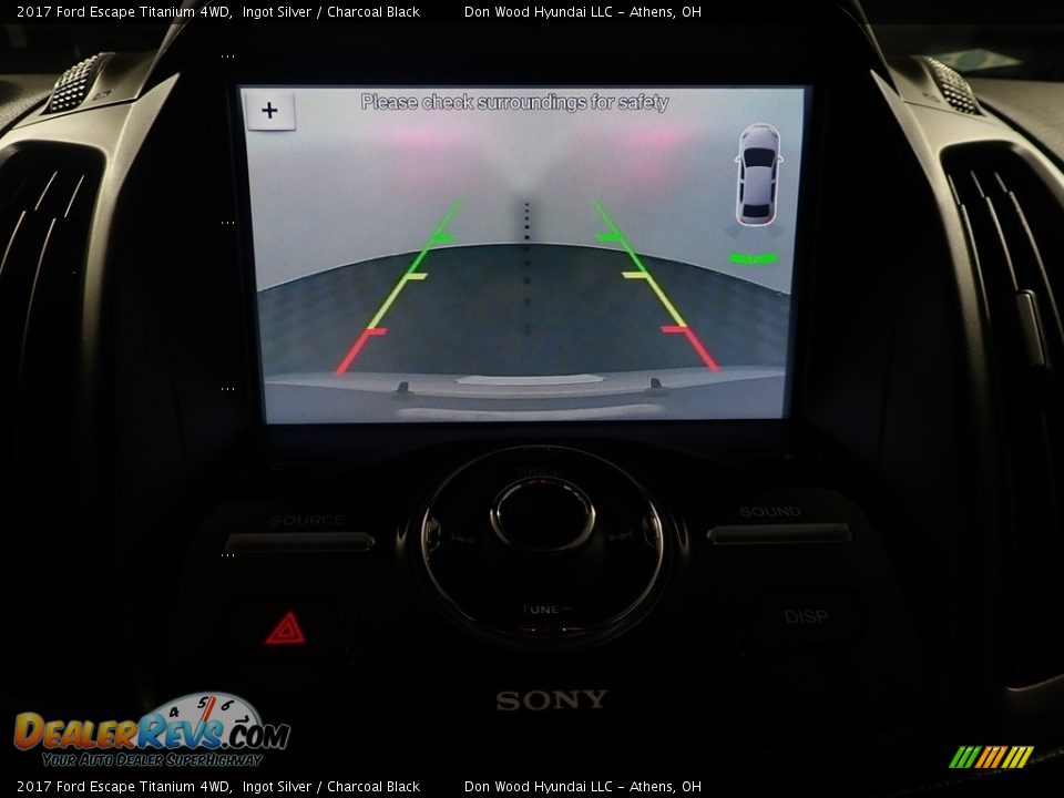 2017 Ford Escape Titanium 4WD Ingot Silver / Charcoal Black Photo #3