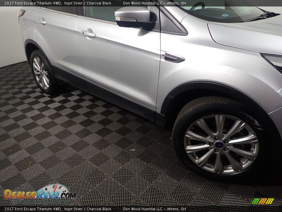 2017 Ford Escape Titanium 4WD Ingot Silver / Charcoal Black Photo #5