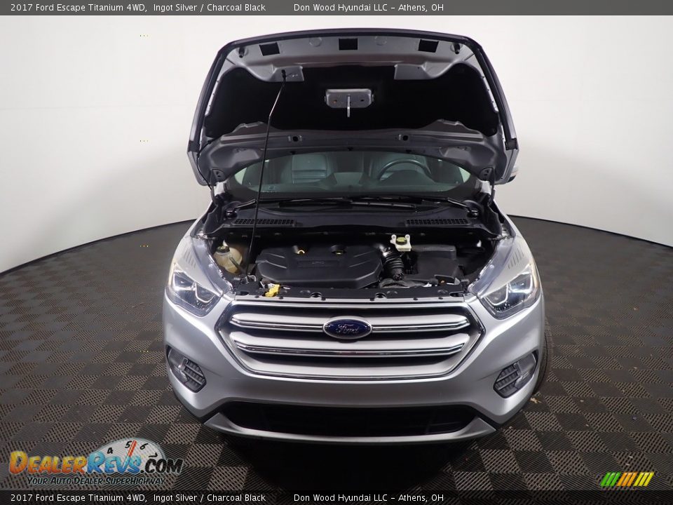 2017 Ford Escape Titanium 4WD Ingot Silver / Charcoal Black Photo #7