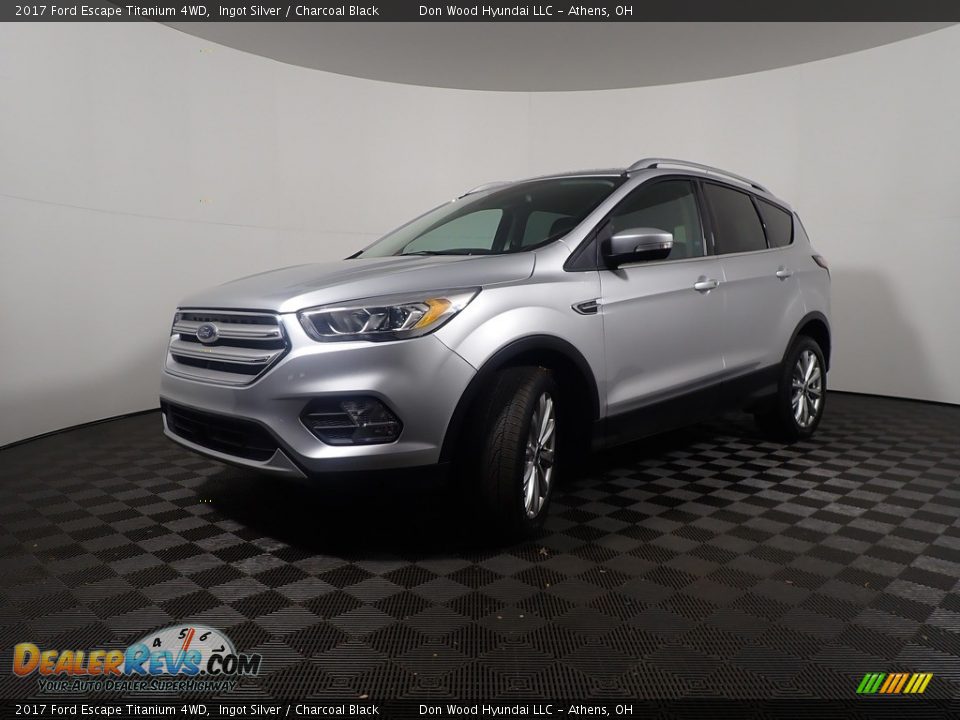 2017 Ford Escape Titanium 4WD Ingot Silver / Charcoal Black Photo #9