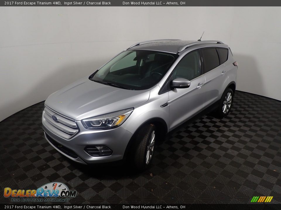2017 Ford Escape Titanium 4WD Ingot Silver / Charcoal Black Photo #10