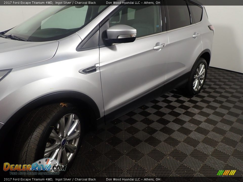 2017 Ford Escape Titanium 4WD Ingot Silver / Charcoal Black Photo #11