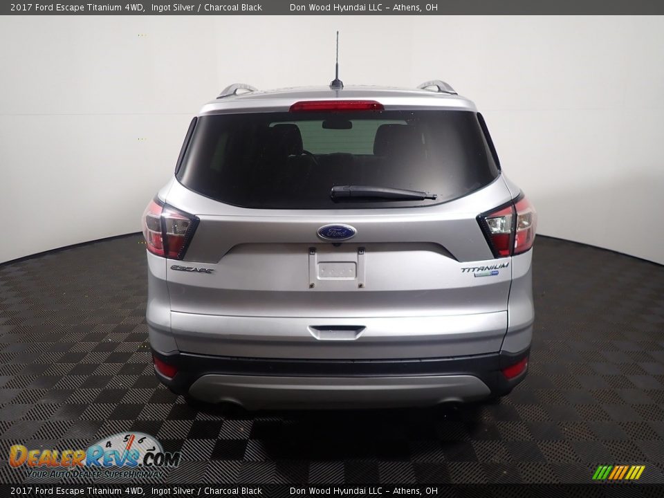 2017 Ford Escape Titanium 4WD Ingot Silver / Charcoal Black Photo #14