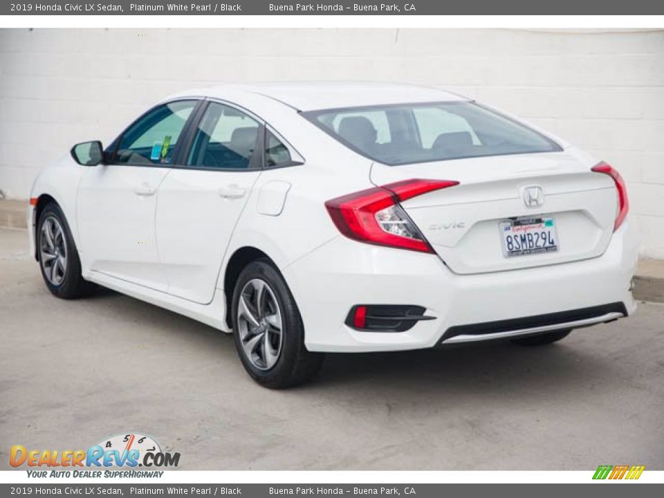 2019 Honda Civic LX Sedan Platinum White Pearl / Black Photo #2