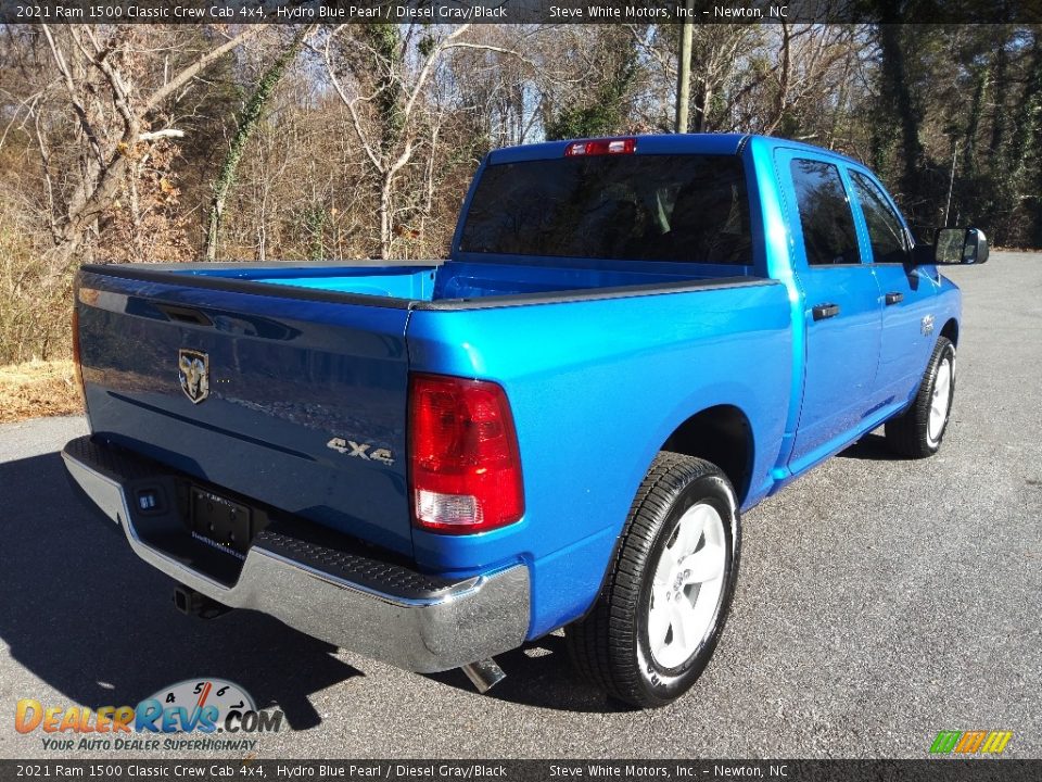 2021 Ram 1500 Classic Crew Cab 4x4 Hydro Blue Pearl / Diesel Gray/Black Photo #6