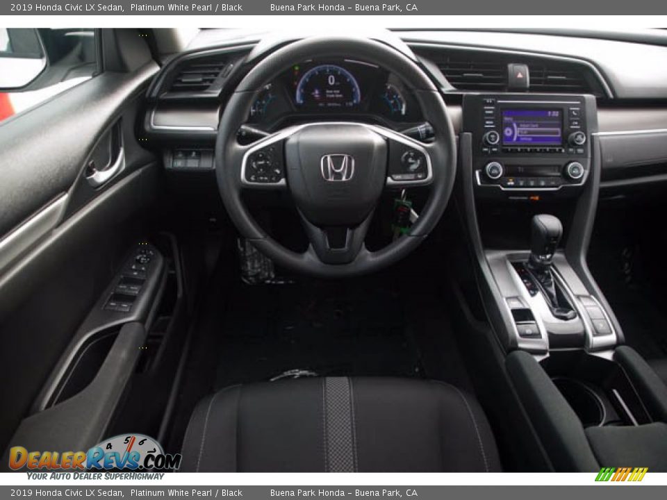 2019 Honda Civic LX Sedan Platinum White Pearl / Black Photo #5