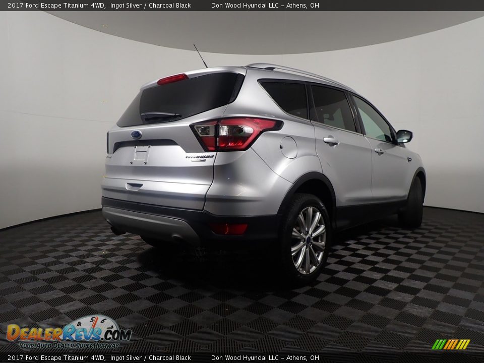 2017 Ford Escape Titanium 4WD Ingot Silver / Charcoal Black Photo #18