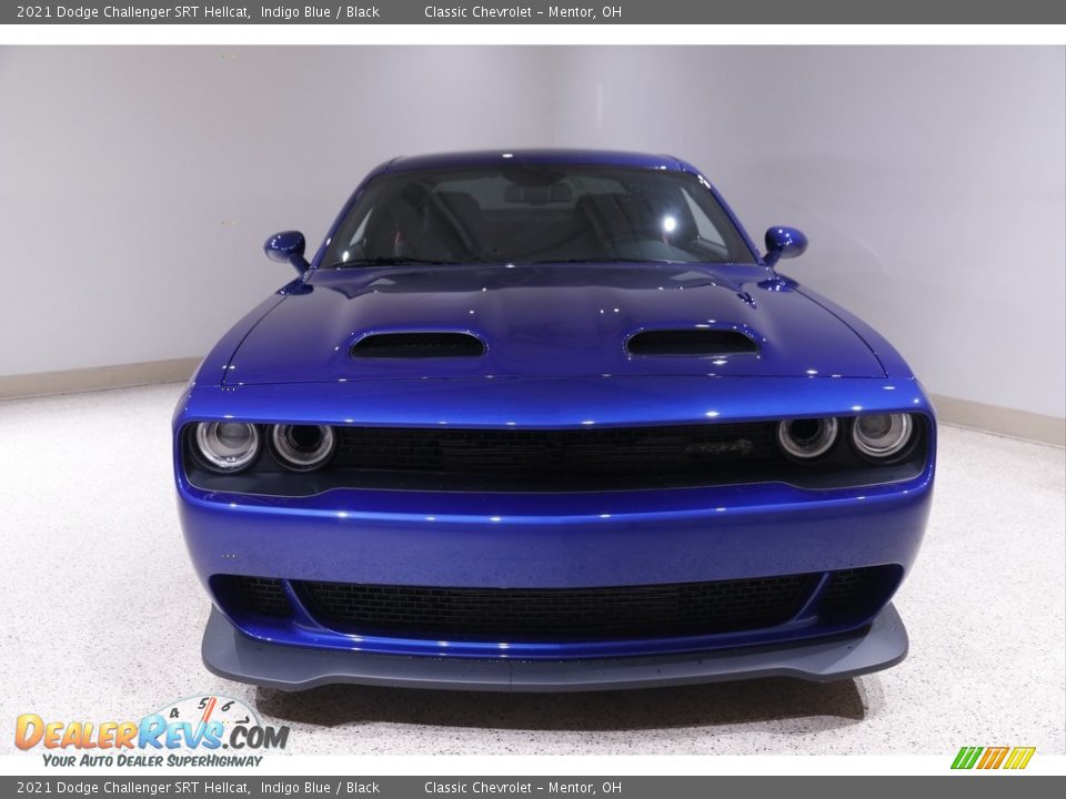 2021 Dodge Challenger SRT Hellcat Indigo Blue / Black Photo #2