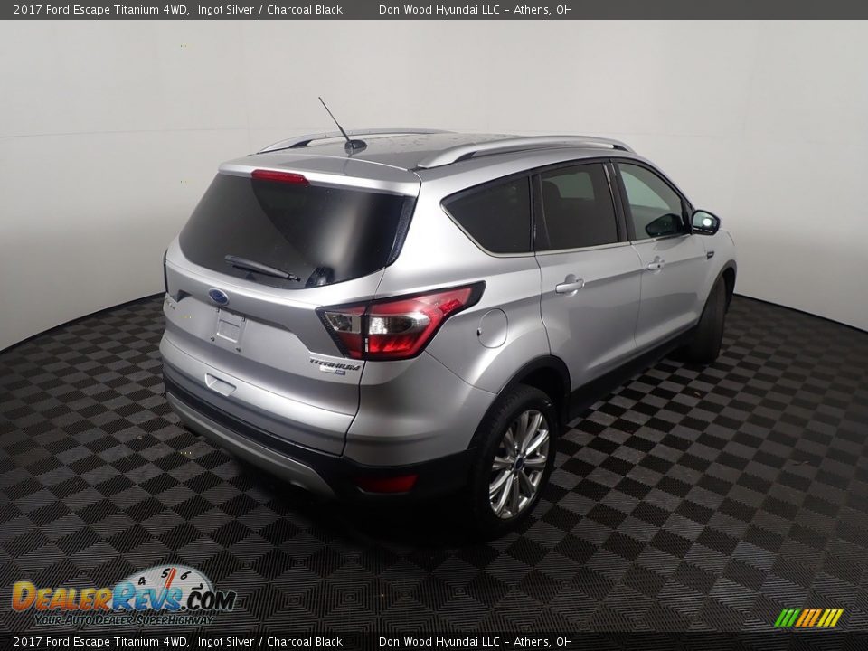 2017 Ford Escape Titanium 4WD Ingot Silver / Charcoal Black Photo #19