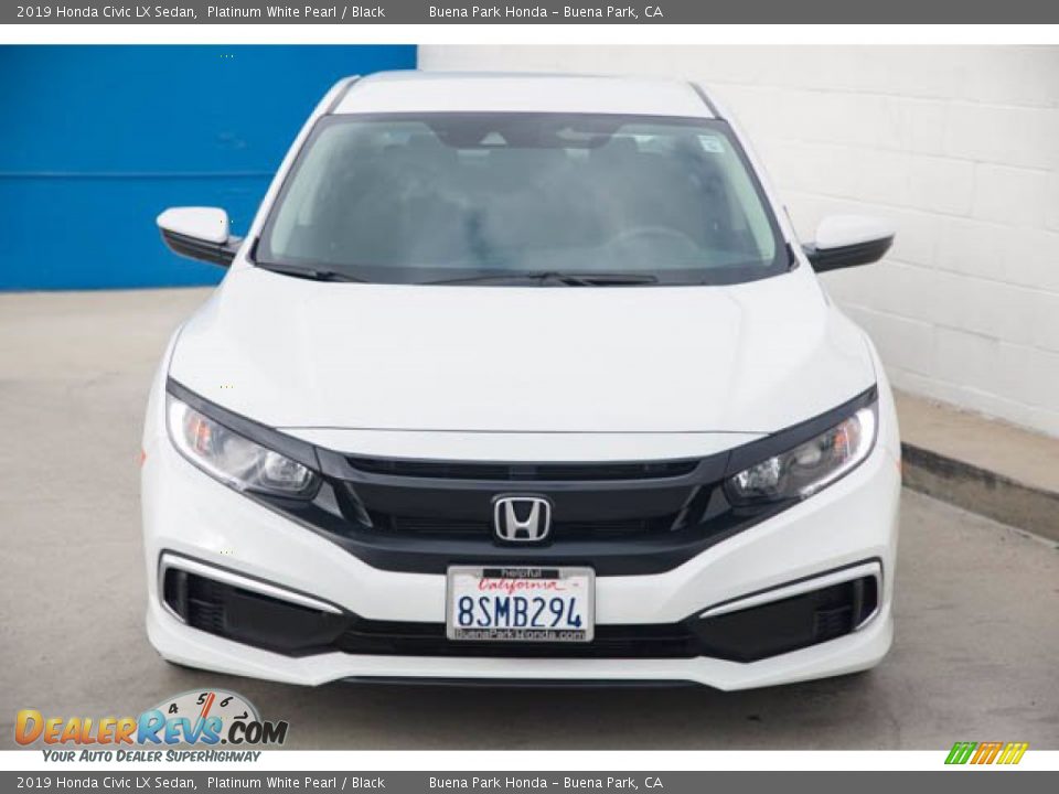 2019 Honda Civic LX Sedan Platinum White Pearl / Black Photo #7