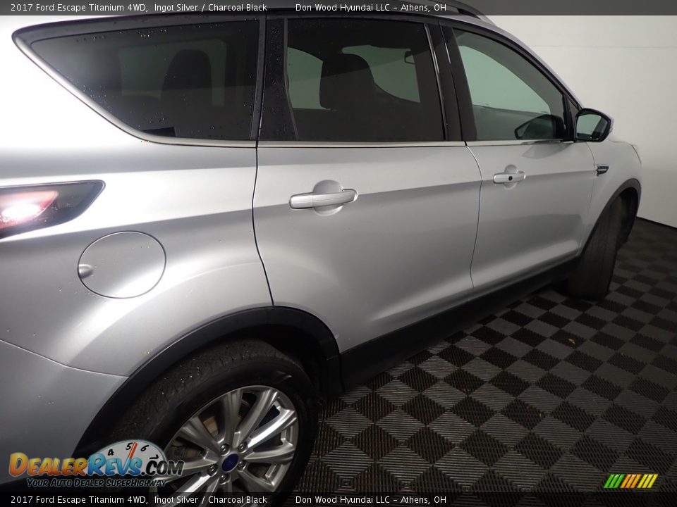 2017 Ford Escape Titanium 4WD Ingot Silver / Charcoal Black Photo #21