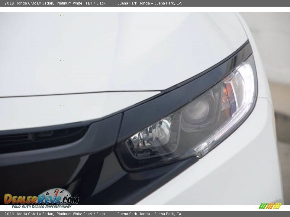 2019 Honda Civic LX Sedan Platinum White Pearl / Black Photo #9