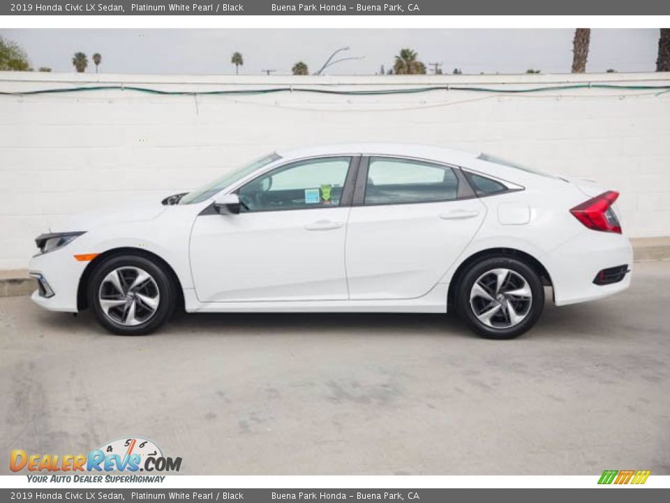 2019 Honda Civic LX Sedan Platinum White Pearl / Black Photo #10