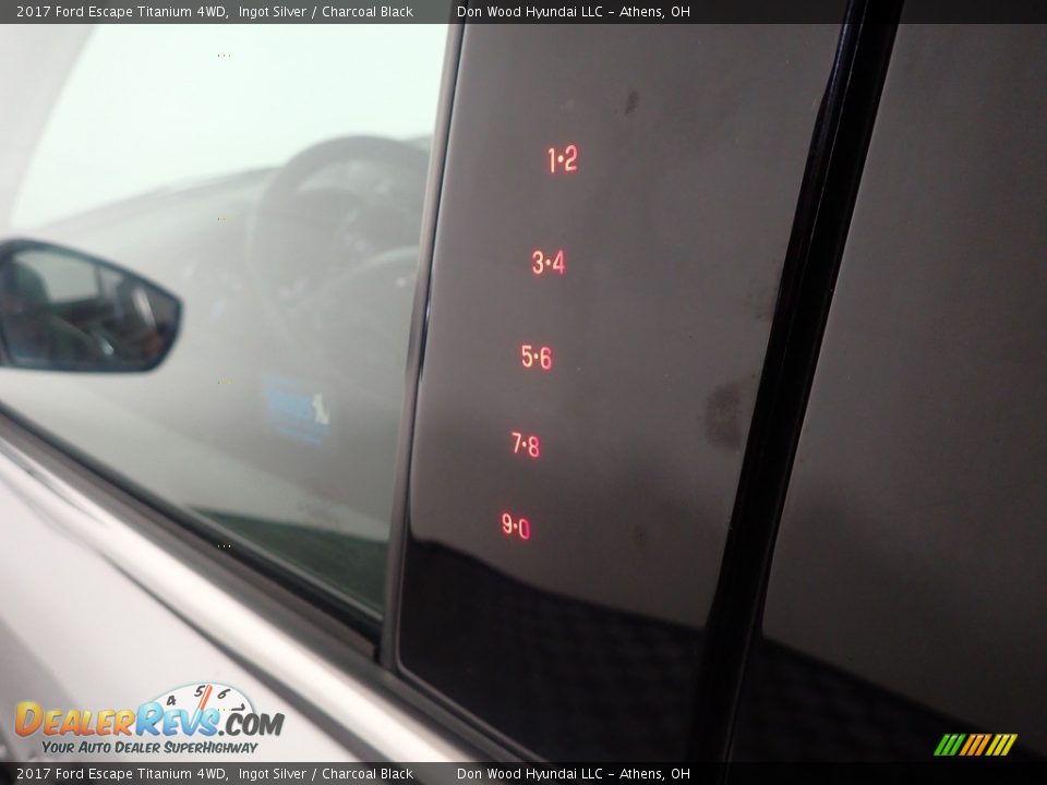 2017 Ford Escape Titanium 4WD Ingot Silver / Charcoal Black Photo #22