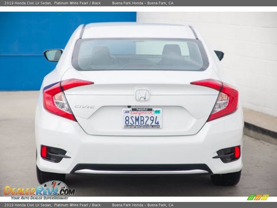 2019 Honda Civic LX Sedan Platinum White Pearl / Black Photo #11