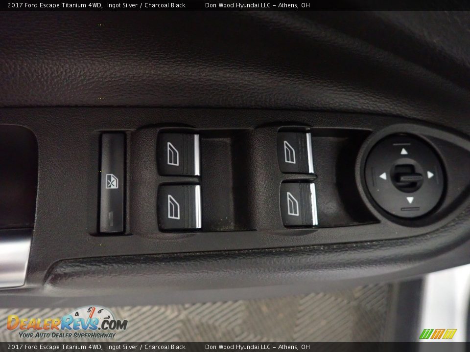 2017 Ford Escape Titanium 4WD Ingot Silver / Charcoal Black Photo #24