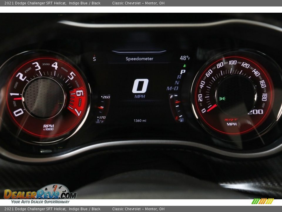 2021 Dodge Challenger SRT Hellcat Gauges Photo #8