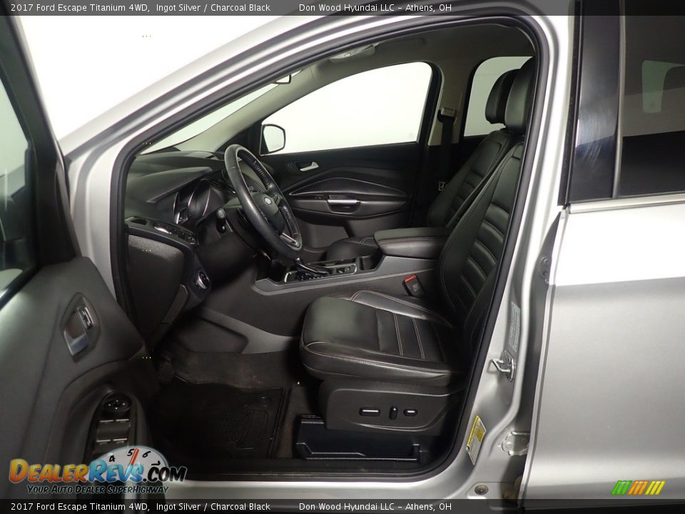 2017 Ford Escape Titanium 4WD Ingot Silver / Charcoal Black Photo #25