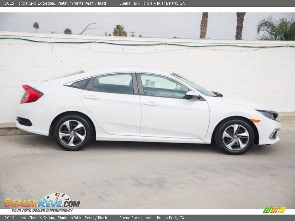 2019 Honda Civic LX Sedan Platinum White Pearl / Black Photo #14