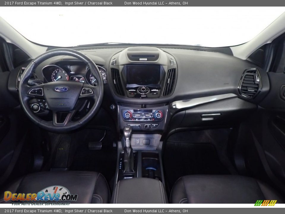 2017 Ford Escape Titanium 4WD Ingot Silver / Charcoal Black Photo #27