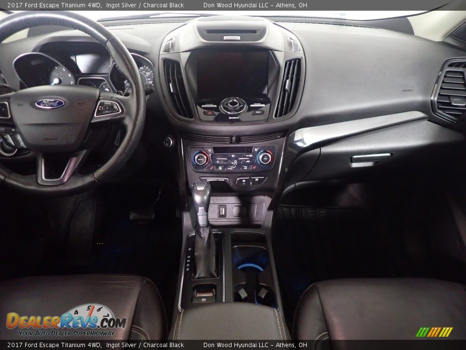 2017 Ford Escape Titanium 4WD Ingot Silver / Charcoal Black Photo #28